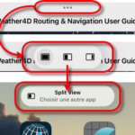 Manuels Weather4D et fonction SplitView [MAJ]